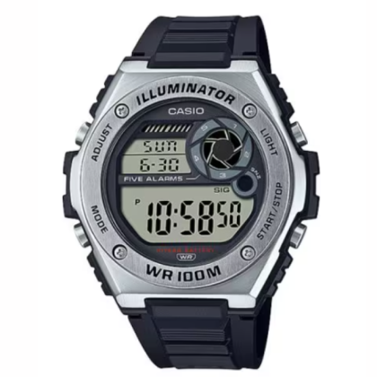 Casio General MWD-100H-1AV Black Resin Band Men Watch